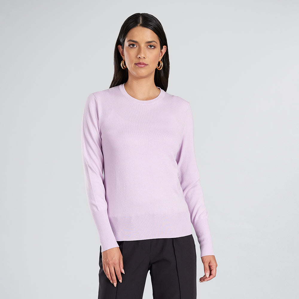 Vanity Sueter Cuello V Dama Suéter Cuello Redondo Ver Sueter Mujer