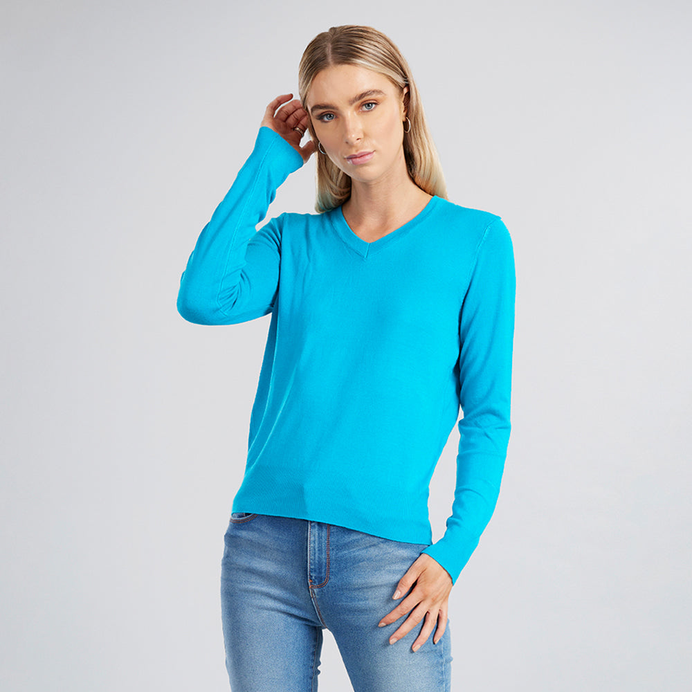 Suéter Cuello en V Ver Sueter Mujer Vanity