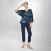 Blusa holgada print floreado