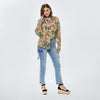 Camisa Oversize floreada