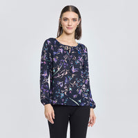 Blusa estampada lazo
