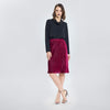 Falda velvet Vino