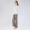 Blusa de cuello plisado