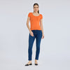 Top cuello redondo manga corta