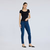 Top cuello redondo manga corta