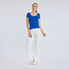 Top cuello redondo manga corta