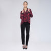 Maxi blusa con print