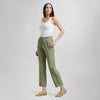 Pantalón verde cemento con moño