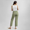 Pantalón verde cemento con moño