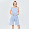 Jumpsuit de lino corto
