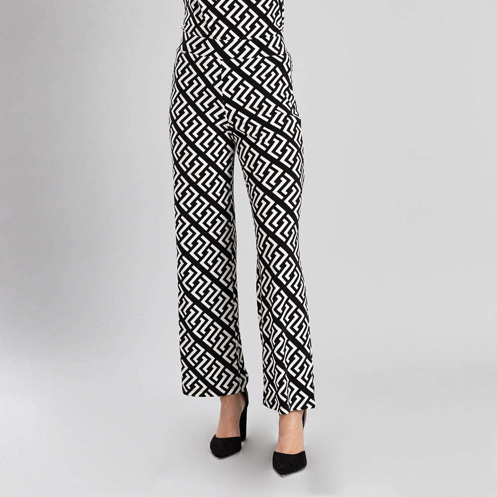 Pantalón Flowy En Contraste