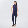 Blusa de lino cuello redondo