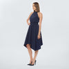Vestido halter de rayas