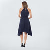 Vestido halter de rayas