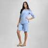 Blusa de lino manga larga