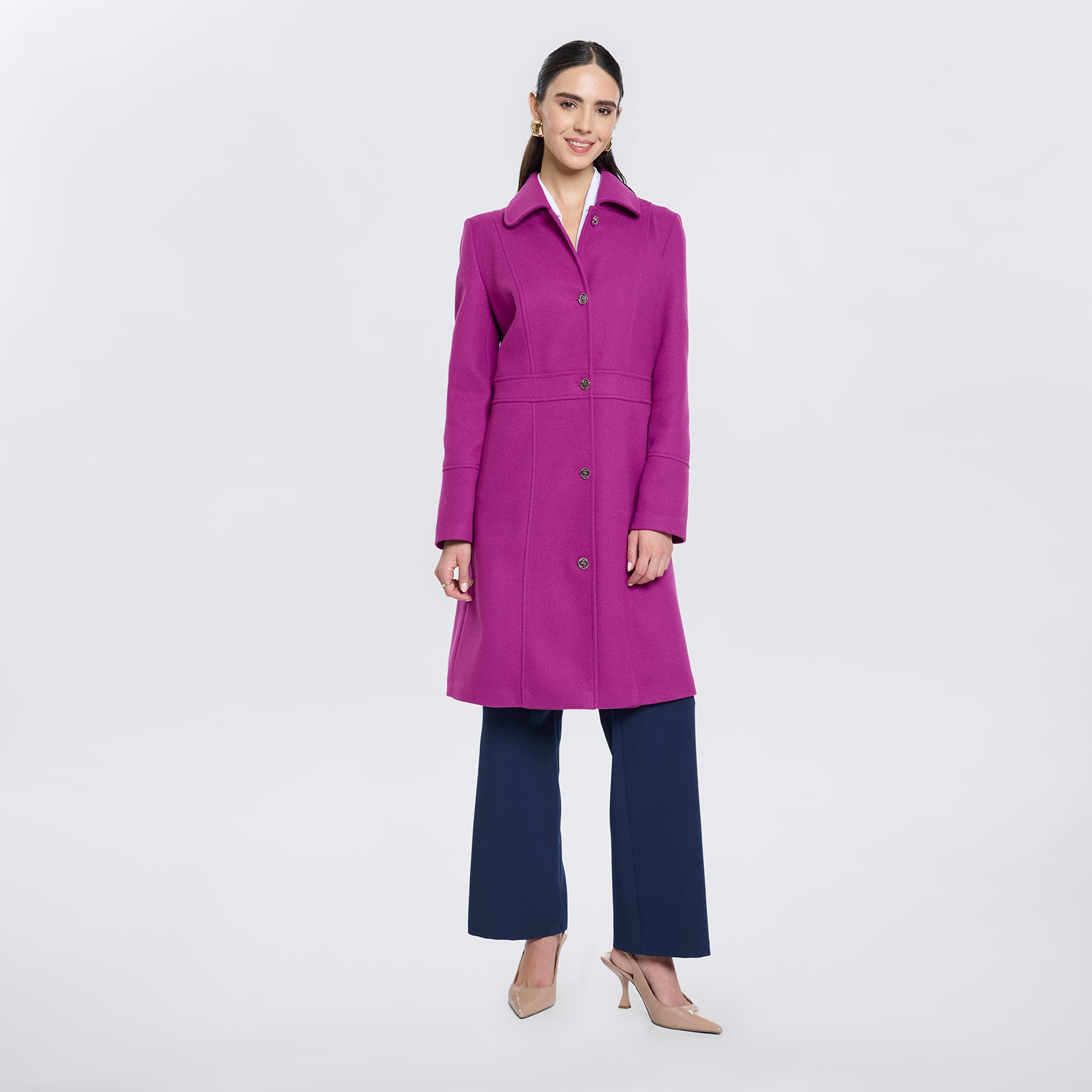 Abrigo Burgundy Bliss Ver Falda Mujer Vanity