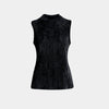 Top Pleated Velvet manga tipo sisa