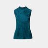 Top Pleated Velvet manga tipo sisa