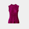 Top Pleated Velvet manga tipo sisa