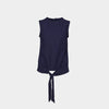 Blusa de lino cuello redondo