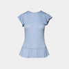 Blusa de punto manga corta