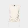 Blusa ajustada sin manga