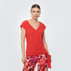 Blusa fluida texturizada