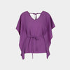Blusa con lazo de cinturón
