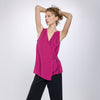 Blusa cruzada con broche