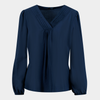 Blusa de pliegues
