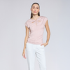 Blusa de cuello scoop con cut-out