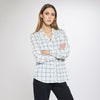 Camisa amplia con estampado tipo windowpane