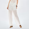 Pantalón plisado blanco