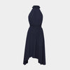 Vestido halter de rayas