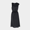 Vestido midi satinado