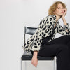 Blazer oversize animal print