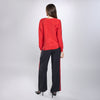 Blusa cruzada fruncida en cintura