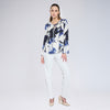Blusa floral con lace up