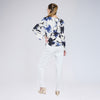 Blusa floral con lace up