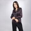 Blusa manga larga print flores