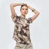 Blusa nature manga corta