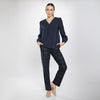 Blusa de pliegues