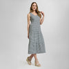 Vestido corte imperio con cuello en V