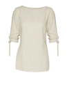 Blusa de lino manga larga