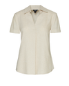 Blusa de lino manga corta