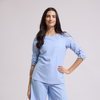 Blusa de lino manga larga