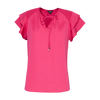 Blusa de mangas con volantes en cascada