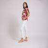 Blusa con estampado botánico