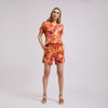Blusa holgada con escote de amarre