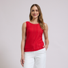 Blusa tejida sin manga